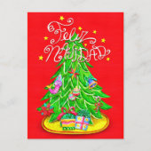 Mexicaans Briefkaart met kerstbomen (Voorkant)