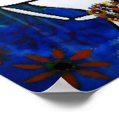 Mexicaans bruiloft Folk Art Painting Poster (Hoek)