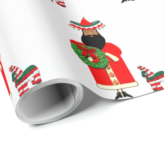 Mexicaans cadeaupapier met Sinterklaas (Rol Hoek)
