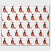Mexicaans cadeaupapier met Sinterklaas (Vlak)