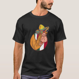 Mexicaans Camel Pet Sombrero Funny Camel Life Mexi T-shirt