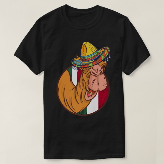 Mexicaans Camel Pet Sombrero Funny Camel Life Mexi T-shirt (Design voorkant)