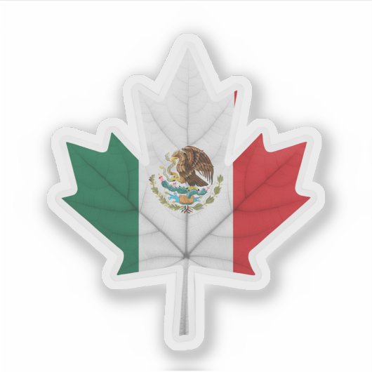 Mexicaans-Canadees Sticker (Voorkant)