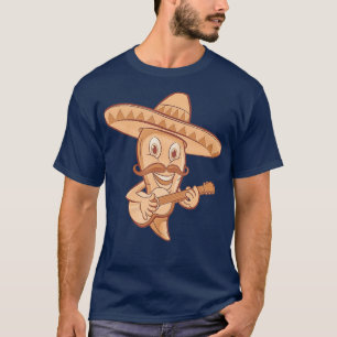 Mexicaans Chili Mariachi Guitar Musicus T-shirt