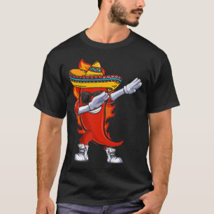Mexicaans Chilly Dabbing Mexicaans eten Burrito Da T-shirt