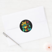 Mexicaans Cinco de Mayo Fiesta Women Mannen Sombre Ronde Sticker (Envelop)