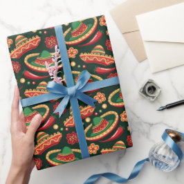 Mexicaans Cinco De Mayo-patroon Cadeaupapier