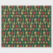 Mexicaans Cinco De Mayo Patroon Cadeaupapier (Vlak)