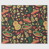Mexicaans Cinco De Mayo-patroon Cadeaupapier (Vlak)