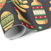 Mexicaans Cinco De Mayo-patroon Cadeaupapier (Rol Hoek)