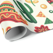 Mexicaans Cinco De Mayo-patroon Cadeaupapier (Rol Hoek)