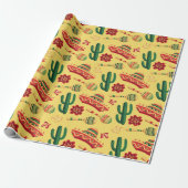 Mexicaans Cinco De Mayo-patroon Cadeaupapier (Uitgerold)