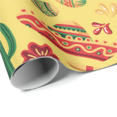 Mexicaans Cinco De Mayo-patroon Cadeaupapier (Rol Hoek)