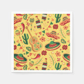Mexicaans Cinco De Mayo Patroon Servet (Voorkant)