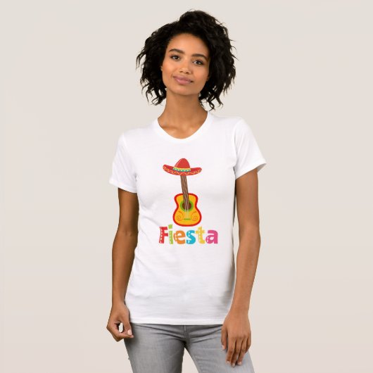 Mexicaans Cinco De Mayo Women's t-shirt met Fiesta (Voorkant volledig)