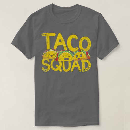 Mexicaans Cuisine Funny Taqueria Taco Squad Mexico T-shirt (Design voorkant)