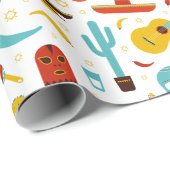 Mexicaans deegpapier cadeaupapier (Rol Hoek)