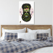 Mexicaans doodshoofd canvas afdruk (Insitu (Slaapkamer))