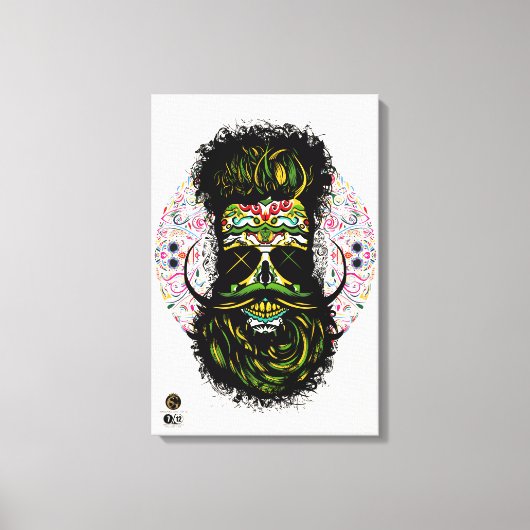 Mexicaans doodshoofd canvas afdruk (Voorkant)