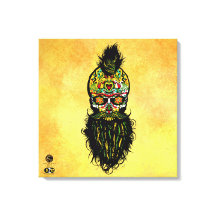 Mexicaans doodshoofd hipster skulls barbu en mou