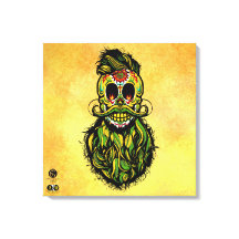 Mexicaans doodshoofd hipster skulls barbu en mou