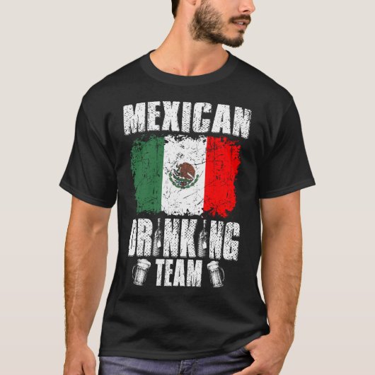 Mexicaans Drink team kerstshirt T-shirt (Voorkant)