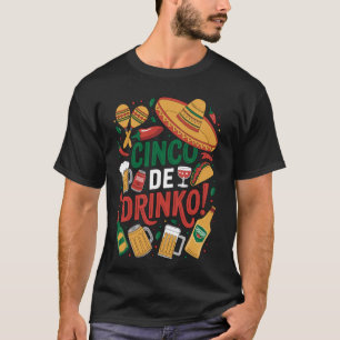 Mexicaans Drinkfeest Grappig Volwassenen Citaat Ci T-shirt