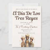 Mexicaans El Día De Los Tres Reyes Diner Kaart (Voorkant)