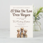 Mexicaans El Día De Los Tres Reyes Diner Kaart (Staand voorkant)