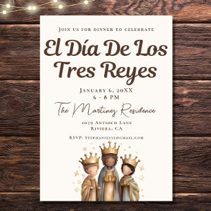 Mexicaans El Día De Los Tres Reyes Diner Kaart