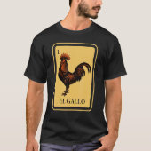Mexicaans El Gallo Bingo Kaart Spel Raffle Traditi T-shirt (Voorkant)