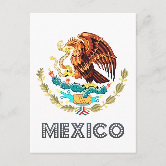 Mexicaans Emblem Briefkaart (Voorkant)