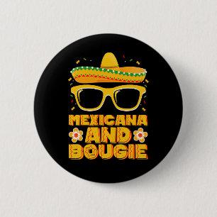 Mexicaans en Bougie Mexicaanse Meisjes Cinco De Ma Ronde Button 5,7 Cm