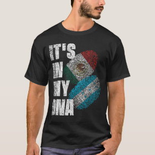 Mexicaans en Hondureaans DNA Mix Vlag Erfgoed T-shirt