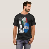 Mexicaans en Hondurees dna Mix Vlag Erfgoed T-shirt (Voorkant volledig)