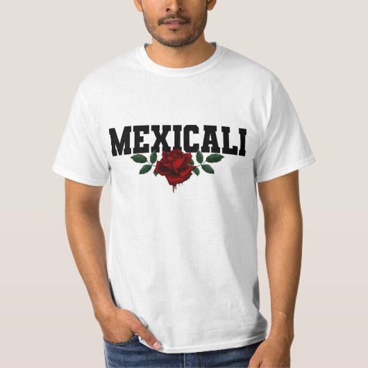 Mexicaans erfgoed bloeden Roos T-shirt (Voorkant)