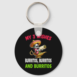 Mexicaans eten Burrito Funny Cinco de Mayo Sleutelhanger