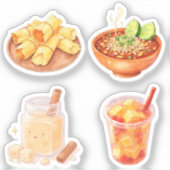 Mexicaans eten en snacks sticker (Voorkant)