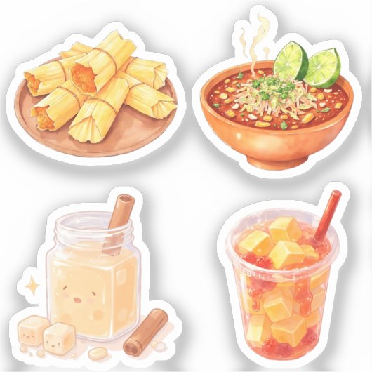 Mexicaans eten en snacks sticker (Voorkant)