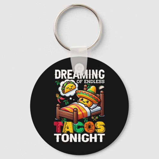 Mexicaans eten Grappig Cinco de Mayo Sleutelhanger (Voorkant)
