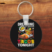 Mexicaans eten Grappig Cinco de Mayo Sleutelhanger (Voorkant)