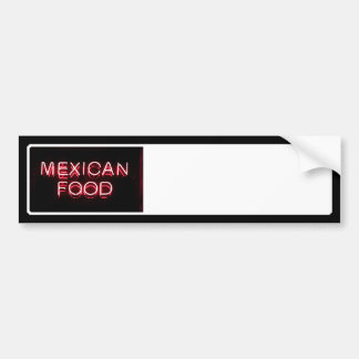 MEXICAANS ETEN - Red Neon Sign Bumpersticker