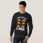 Mexicaans eten Six Pack Tacos Abs Workout Taco Trui (Voorkant volledig)