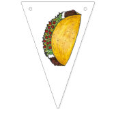 Mexicaans eten Taco dinsdag tweedaagse 2e verjaard Vlaggetjes (Eerste vlag)