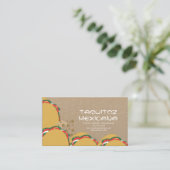 Mexicaans eten Taco Mexico Visitekaartje (Staand voorkant)