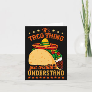 Mexicaans eten tacos taco liefhebber een taco ding kaart