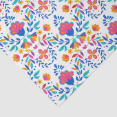 Mexicaans etnisch volksbloemetjespatroon tissuepapier (Detail)