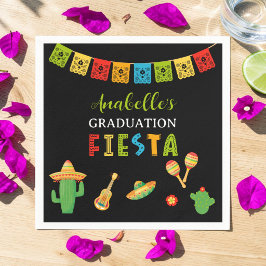 Mexicaans Feest Afstudeerfeest Zwart Servet