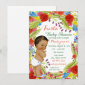 Mexicaans Feest Baby Boy Shower Kaart (Voorkant / Achterkant)