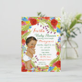 Mexicaans Feest Baby Boy Shower Kaart (Staand voorkant)